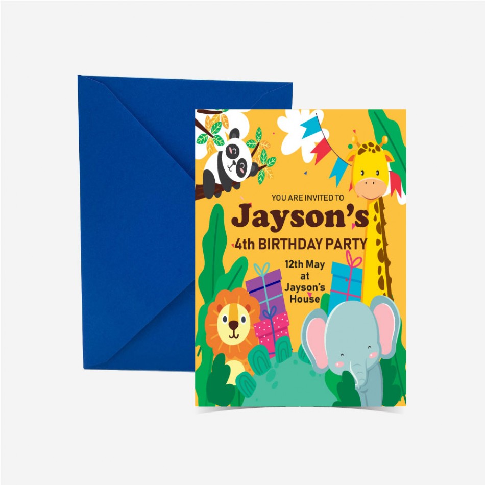 Customized Standard Print Birthday Card Customized Standard Print Birthday Card