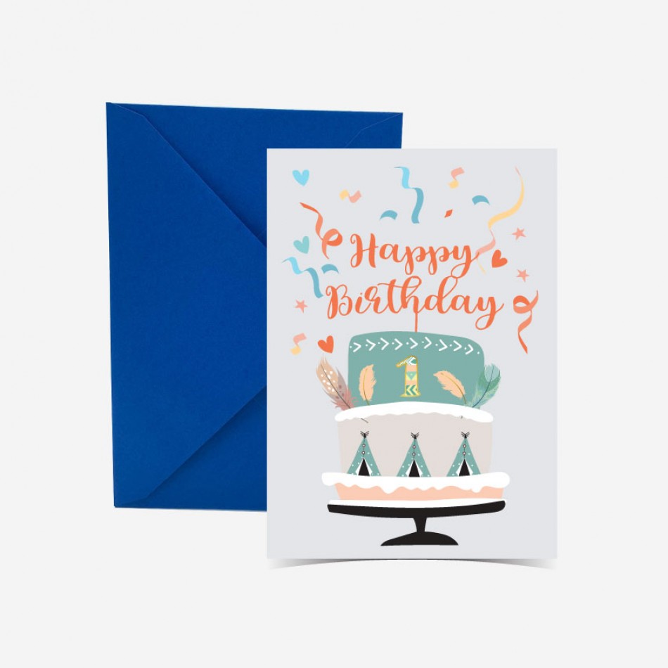 Customized UV Print Birthday Card