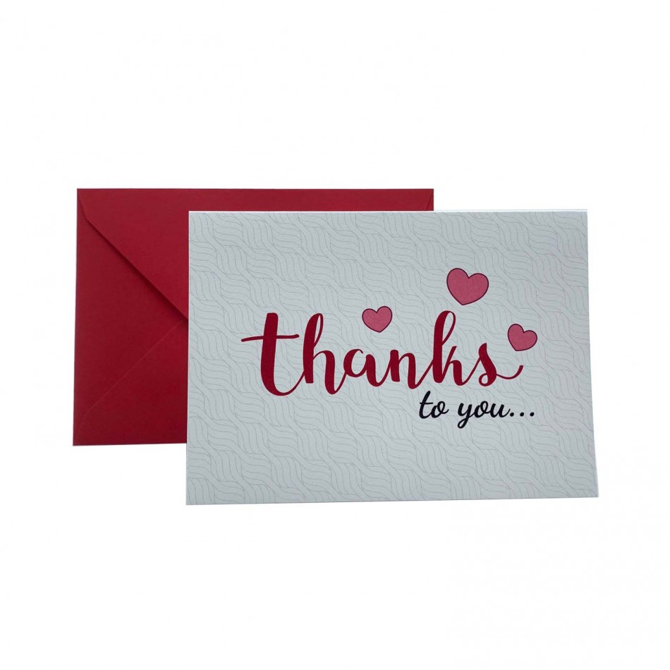 Thanks To You Card 110x155mm Thanks To You Card 110x155mm